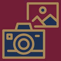 Photography and image licensing icon.